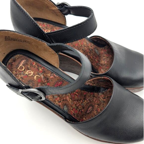 B.O.C By Born Alyson Wedge Pump Women's Ankle Strap Black Size US8M EU38.5 - Picture 10 of 10